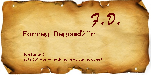 Forray Dagomér névjegykártya