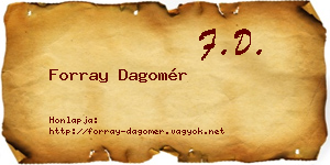 Forray Dagomér névjegykártya